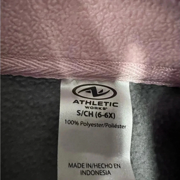 Fleece Pullover Sweater Size 6/6x Athletic Works - Picture 3 of 3